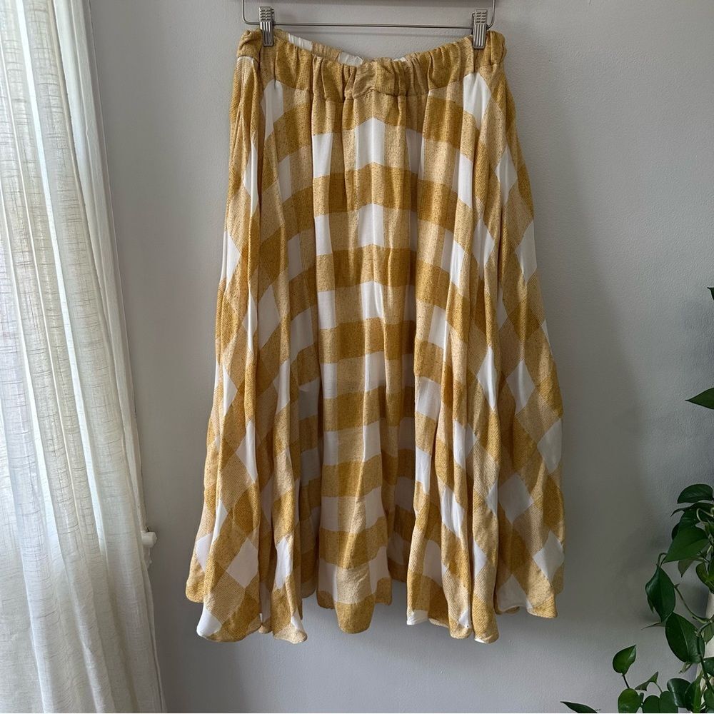 Acler Sutherland Checked Woven Full Midi Skirt - Picture 4 of 8